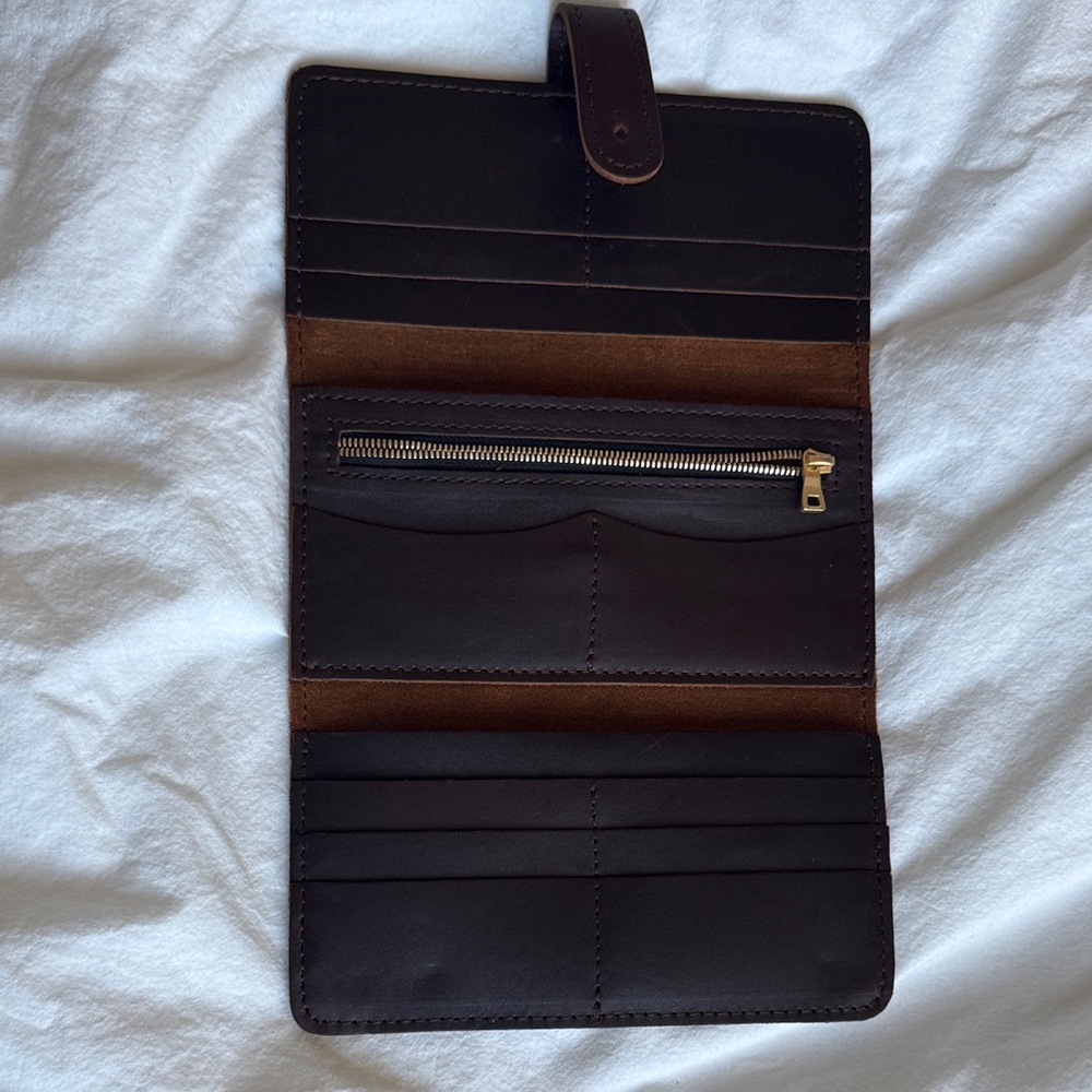 Elegant Dark Brown Leather Wallet - Picture 3 of 8
